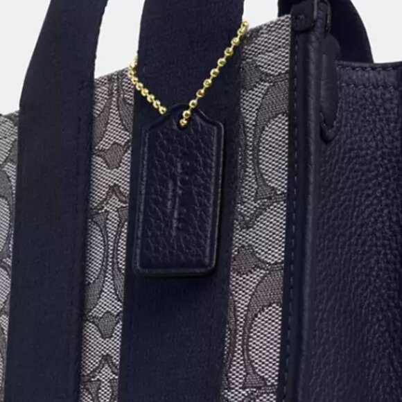 Coach Smith Mini Tote Bag In Signature Jacquard With Mystery Box Bonus - Picture 7 of 8